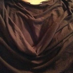 Sz m black cow neck very black